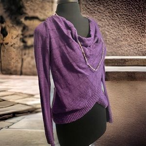 INC purple sweater